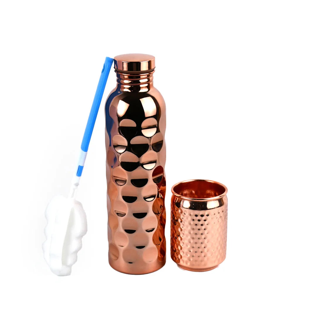 Vintage Copper Water Bottle   1000ml Outdoor Drinking Cup Gift Practical Daily Necessities