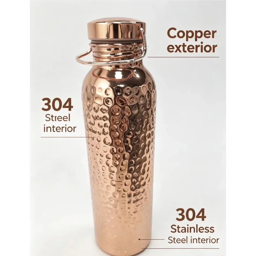 Vintage Copper Water Bottle 800ml 1000ml Outdoor Drinking Cup Gift Practical Daily Necessities