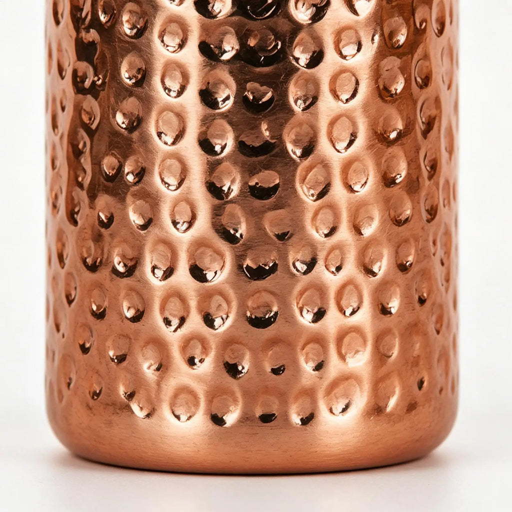 Pure Copper Water Bottle 800ml Portable Stainless Steel Insulated Drinkwares Copper Bottle For Drinking Water For Camping Hiking