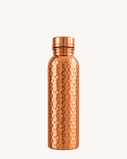 Tamra 500ml hand-hammered copper water bottle